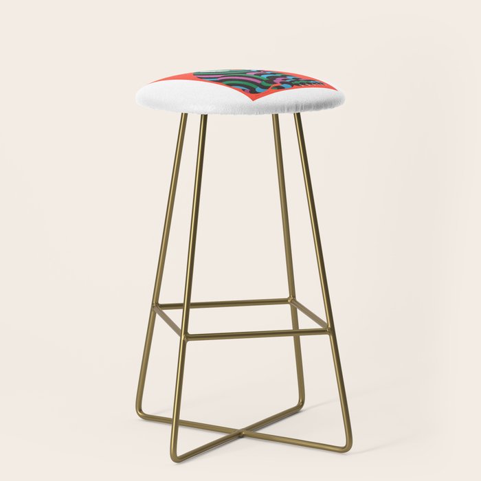 1975 CYRK Polish Circus Tiger Advertising Poster Stool
