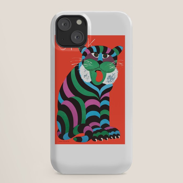 1975 CYRK Polish Circus Tiger Advertising Poster iPhone Case