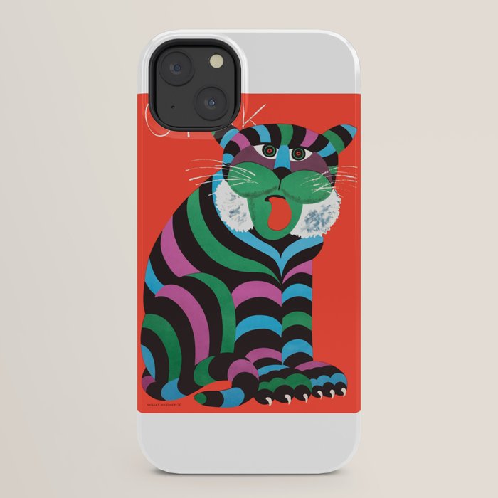 1975 CYRK Polish Circus Tiger Advertising Poster iPhone Case