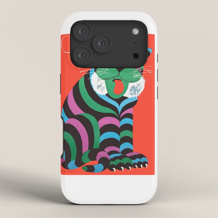 1975 CYRK Polish Circus Tiger Advertising Poster iPhone Case