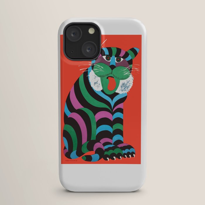 1975 CYRK Polish Circus Tiger Advertising Poster iPhone Case