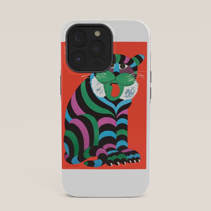 1975 CYRK Polish Circus Tiger Advertising Poster iPhone Case