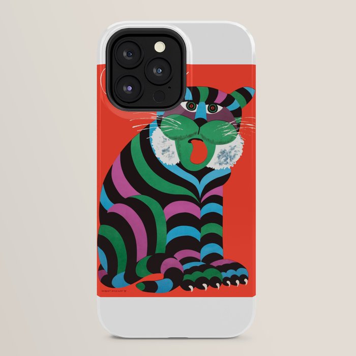 1975 CYRK Polish Circus Tiger Advertising Poster iPhone Case