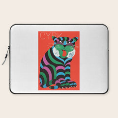 1975 CYRK Polish Circus Tiger Advertising Poster Laptop Sleeve
