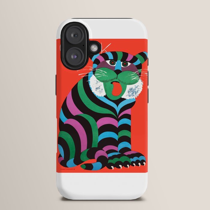 1975 CYRK Polish Circus Tiger Advertising Poster iPhone Case