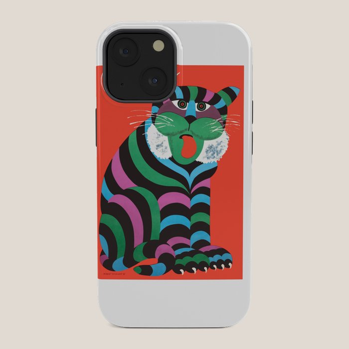 1975 CYRK Polish Circus Tiger Advertising Poster iPhone Case