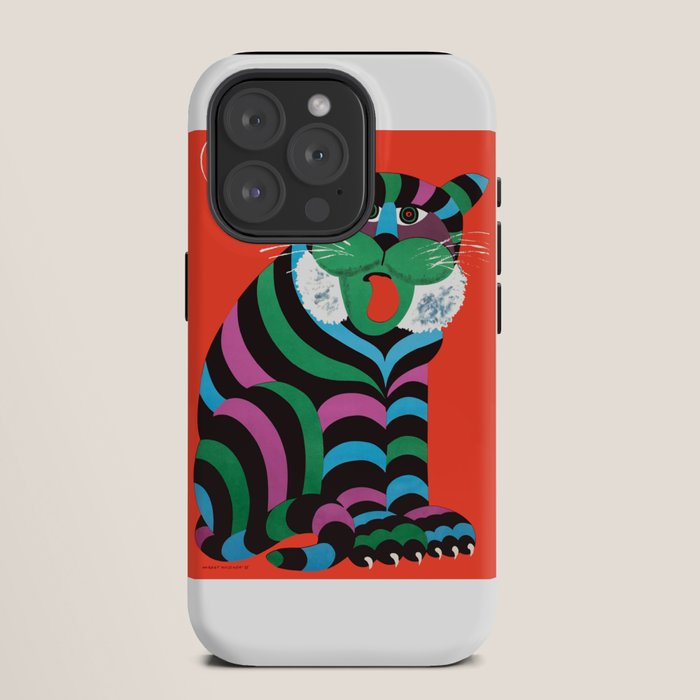 1975 CYRK Polish Circus Tiger Advertising Poster iPhone Case