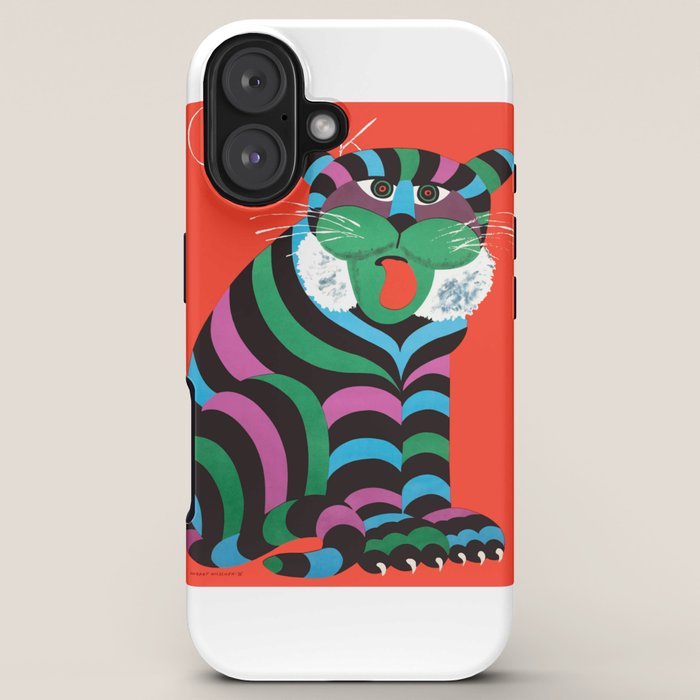 1975 CYRK Polish Circus Tiger Advertising Poster iPhone Case