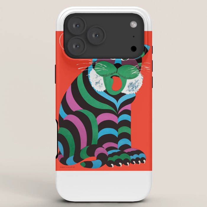 1975 CYRK Polish Circus Tiger Advertising Poster iPhone Case