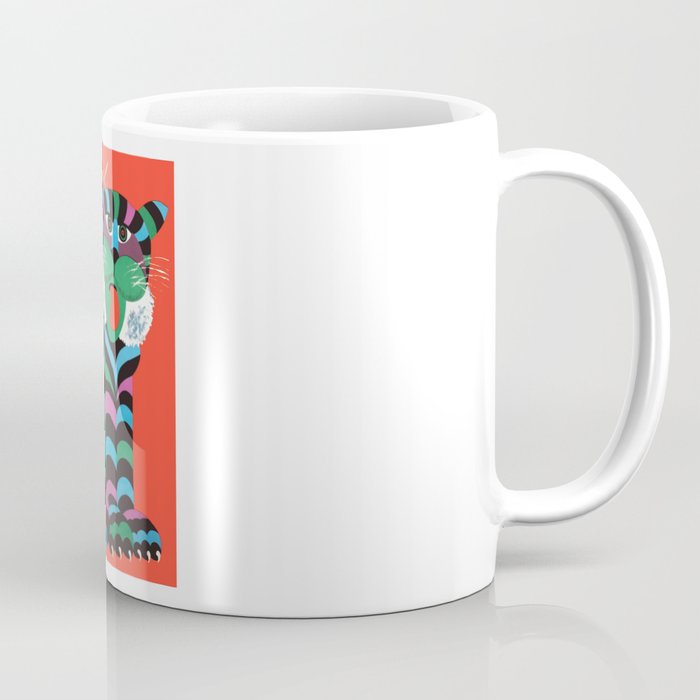 1975 CYRK Polish Circus Tiger Advertising Poster Coffee Mug