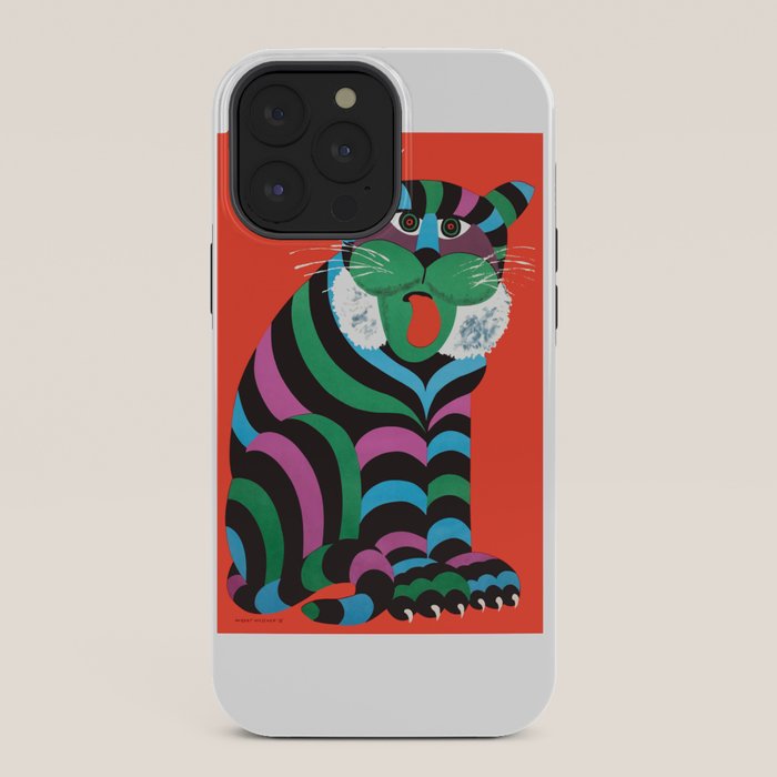 1975 CYRK Polish Circus Tiger Advertising Poster iPhone Case