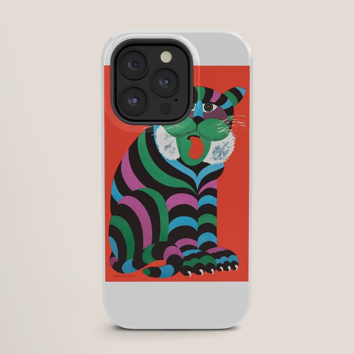 1975 CYRK Polish Circus Tiger Advertising Poster iPhone Case