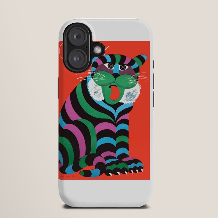 1975 CYRK Polish Circus Tiger Advertising Poster iPhone Case