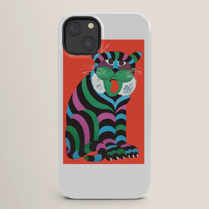 1975 CYRK Polish Circus Tiger Advertising Poster iPhone Case
