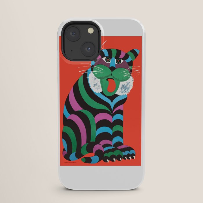 1975 CYRK Polish Circus Tiger Advertising Poster iPhone Case