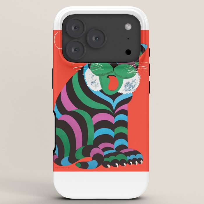 1975 CYRK Polish Circus Tiger Advertising Poster iPhone Case
