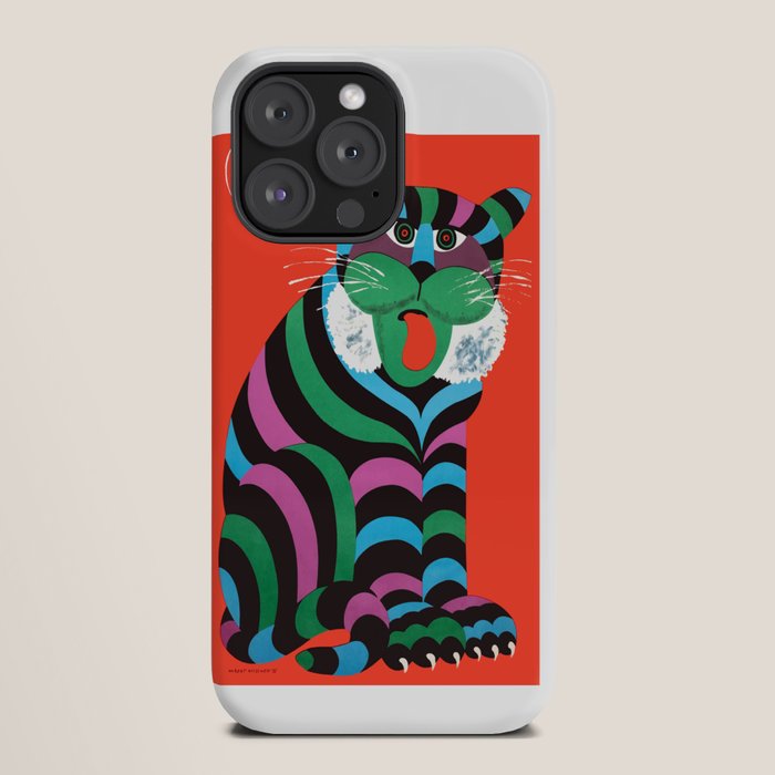 1975 CYRK Polish Circus Tiger Advertising Poster iPhone Case