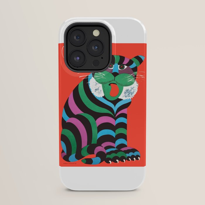 1975 CYRK Polish Circus Tiger Advertising Poster iPhone Case