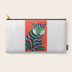 1975 CYRK Polish Circus Tiger Advertising Poster Carry All Pouch