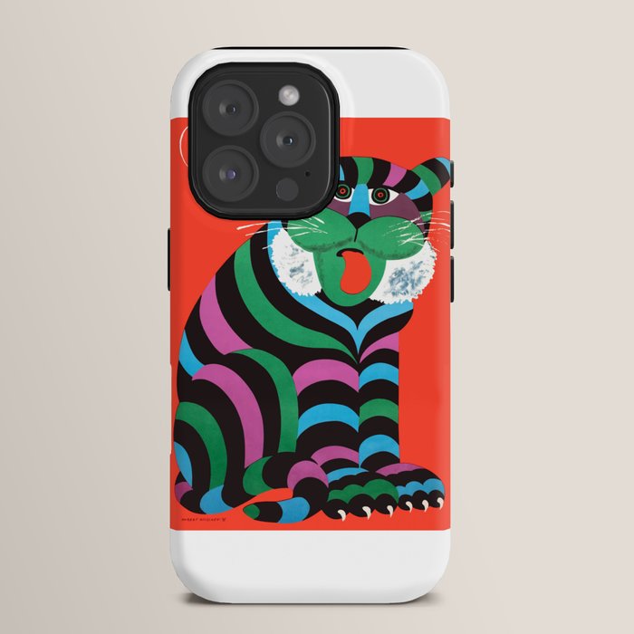 1975 CYRK Polish Circus Tiger Advertising Poster iPhone Case