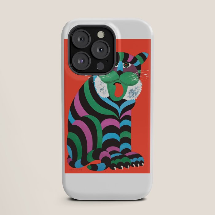 1975 CYRK Polish Circus Tiger Advertising Poster iPhone Case
