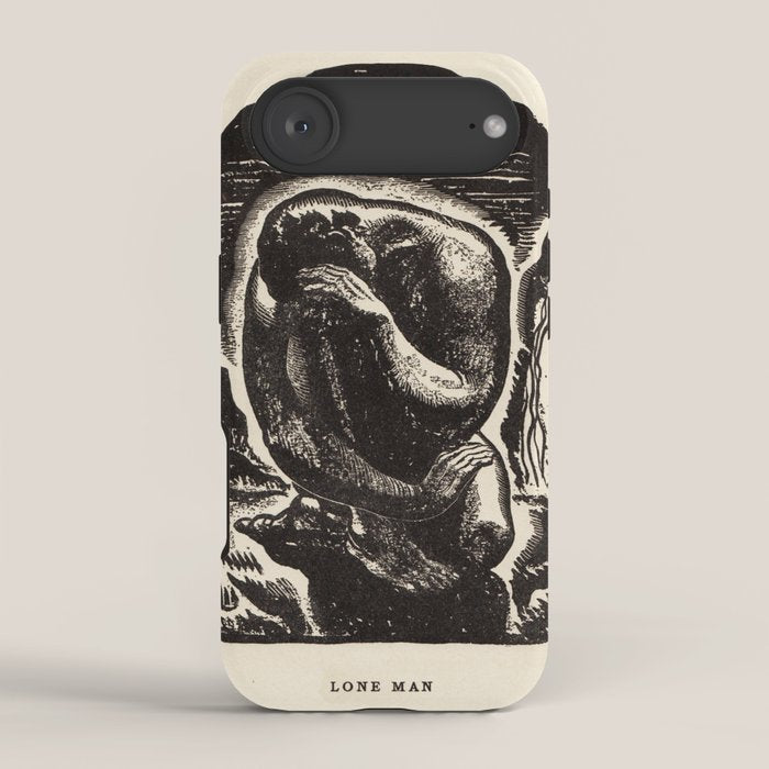 "Lone Man" by Rockwell Kent (1919) iPhone Case