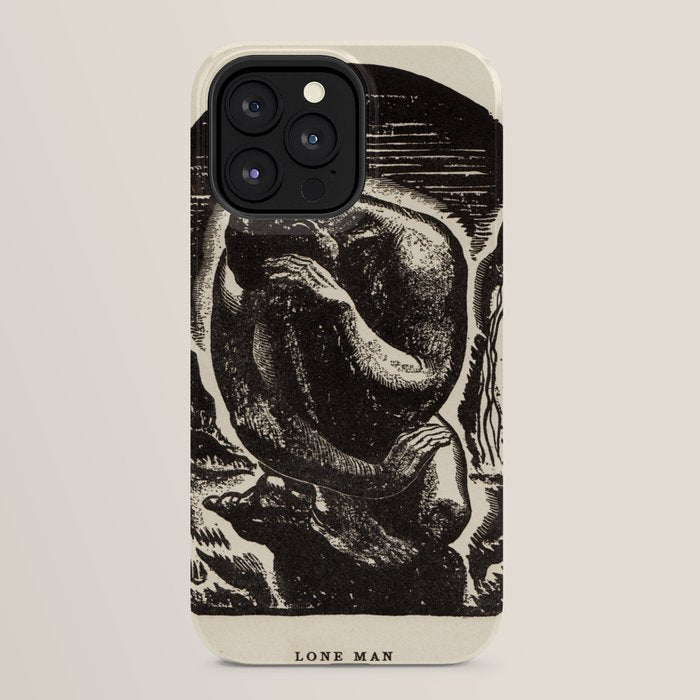 "Lone Man" by Rockwell Kent (1919) iPhone Case