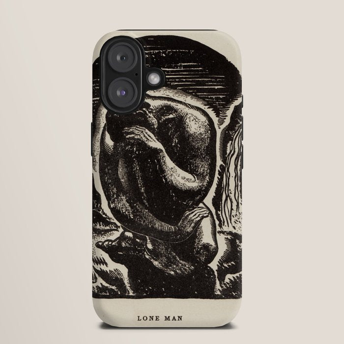 "Lone Man" by Rockwell Kent (1919) iPhone Case