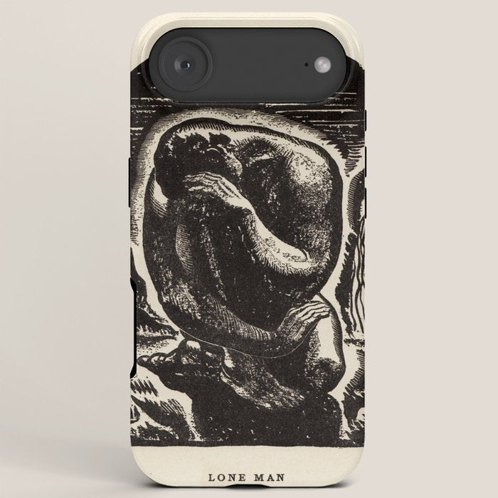 "Lone Man" by Rockwell Kent (1919) iPhone Case