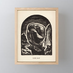 "Lone Man" by Rockwell Kent (1919) Mini Art Print