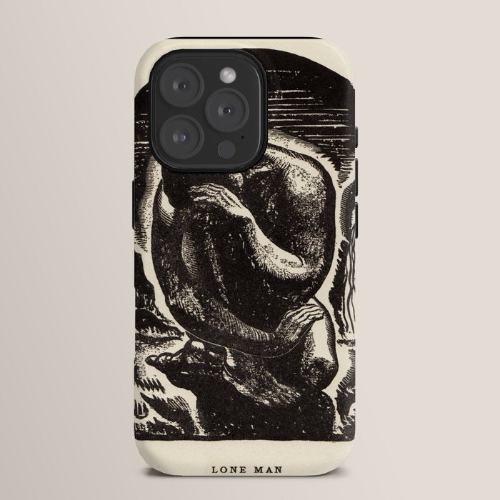 "Lone Man" by Rockwell Kent (1919) iPhone Case