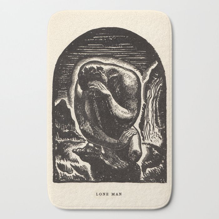 "Lone Man" by Rockwell Kent (1919) Bath Mat