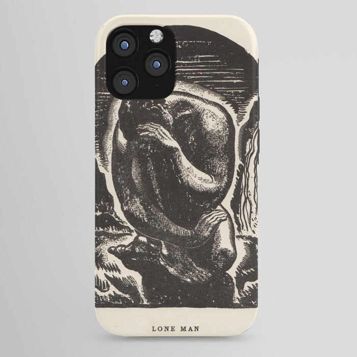 "Lone Man" by Rockwell Kent (1919) iPhone Case
