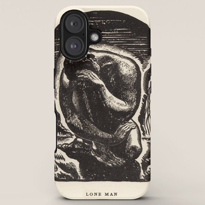 "Lone Man" by Rockwell Kent (1919) iPhone Case
