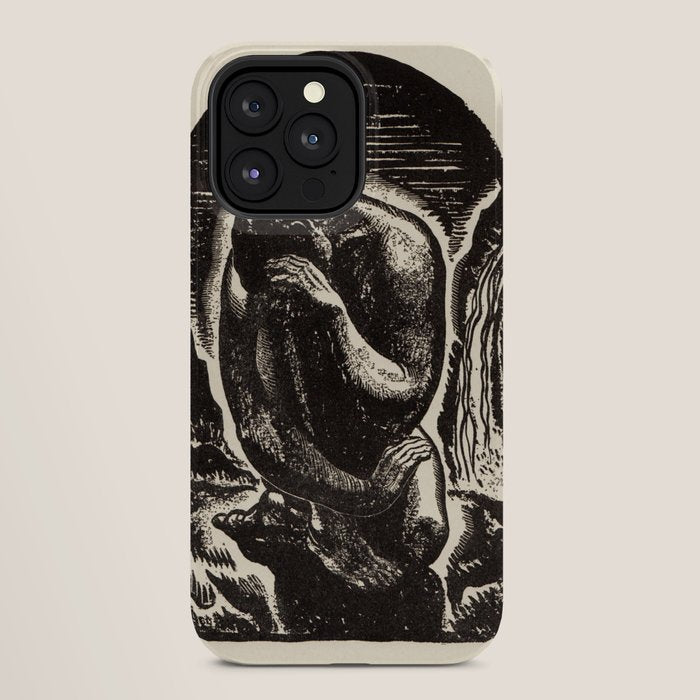 "Lone Man" by Rockwell Kent (1919) iPhone Case