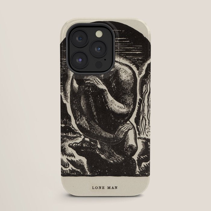 "Lone Man" by Rockwell Kent (1919) iPhone Case