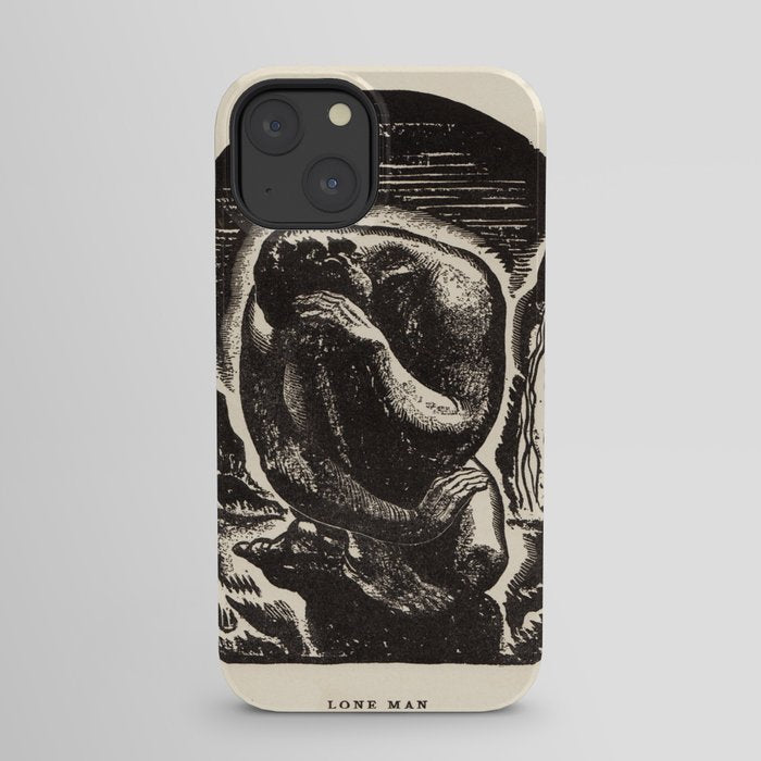 "Lone Man" by Rockwell Kent (1919) iPhone Case