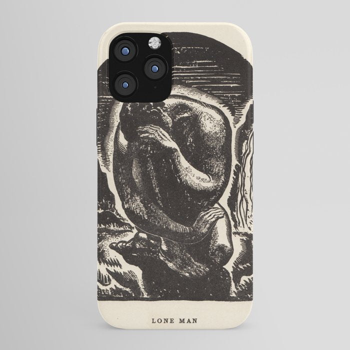 "Lone Man" by Rockwell Kent (1919) iPhone Case
