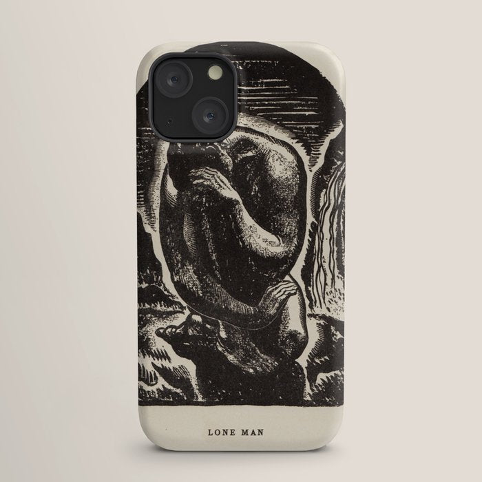 "Lone Man" by Rockwell Kent (1919) iPhone Case