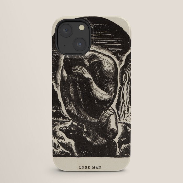 "Lone Man" by Rockwell Kent (1919) iPhone Case