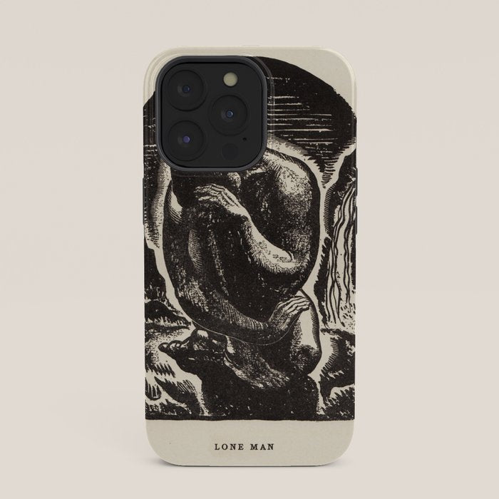 "Lone Man" by Rockwell Kent (1919) iPhone Case