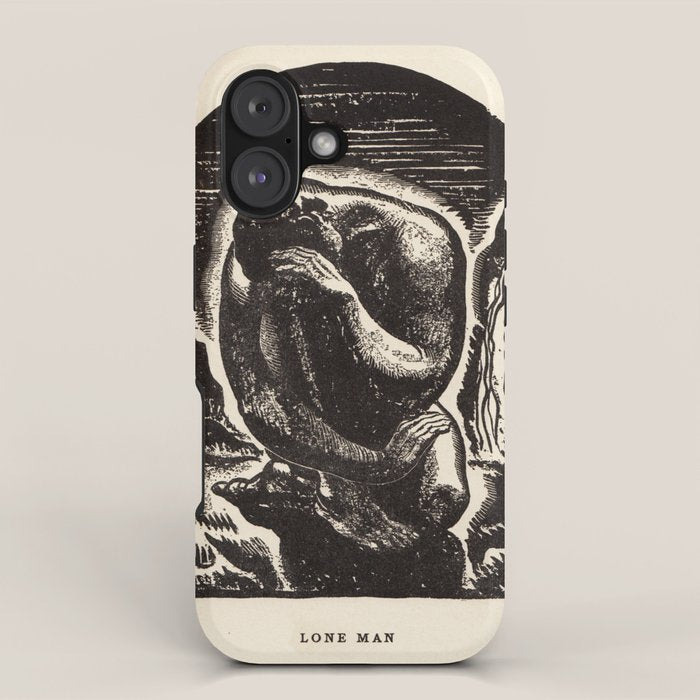 "Lone Man" by Rockwell Kent (1919) iPhone Case