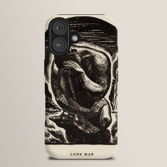 "Lone Man" by Rockwell Kent (1919) iPhone Case