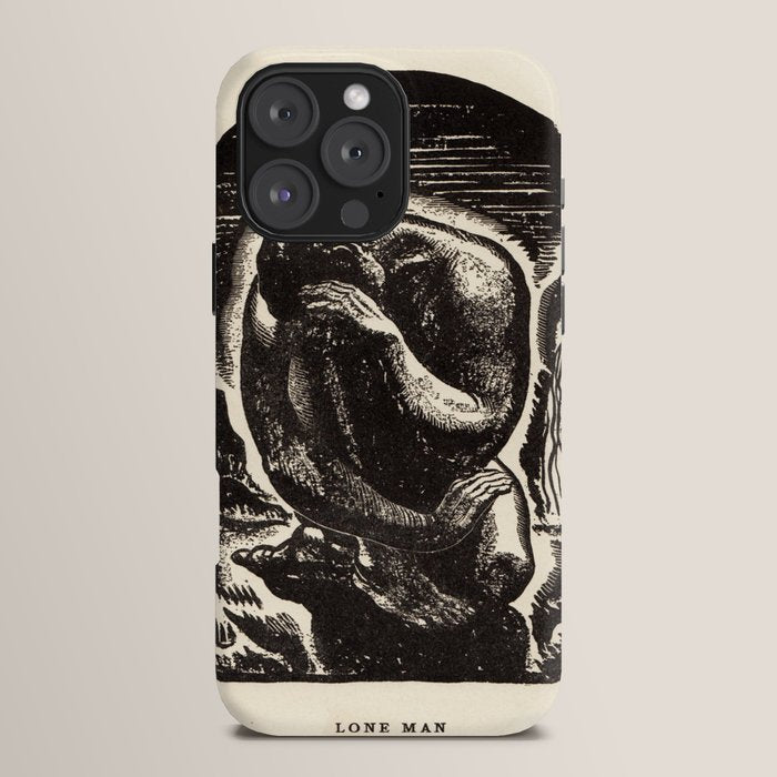"Lone Man" by Rockwell Kent (1919) iPhone Case