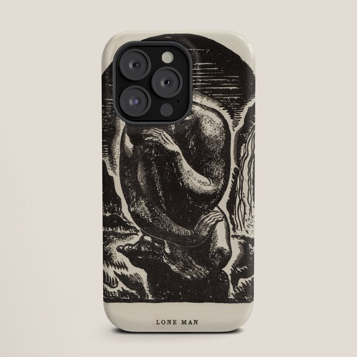 "Lone Man" by Rockwell Kent (1919) iPhone Case