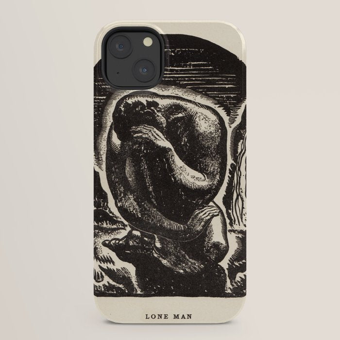 "Lone Man" by Rockwell Kent (1919) iPhone Case