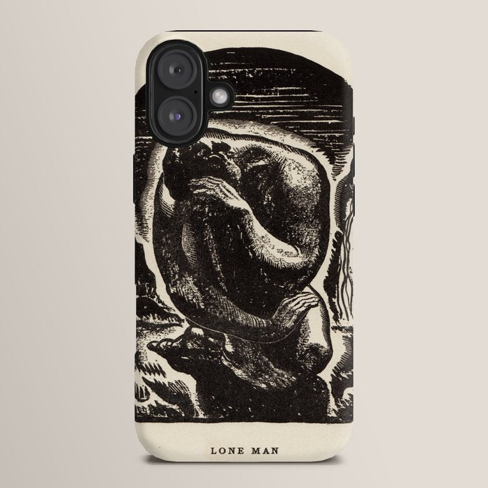 "Lone Man" by Rockwell Kent (1919) iPhone Case
