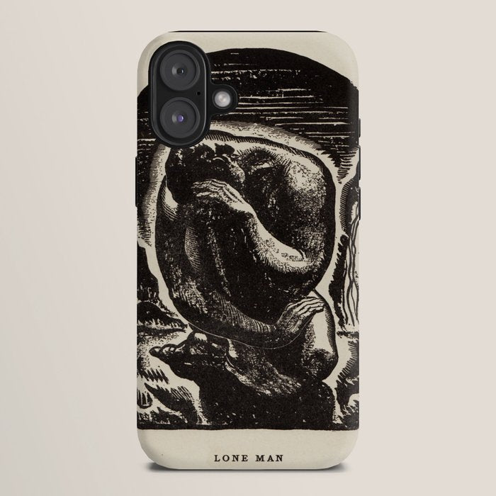 "Lone Man" by Rockwell Kent (1919) iPhone Case