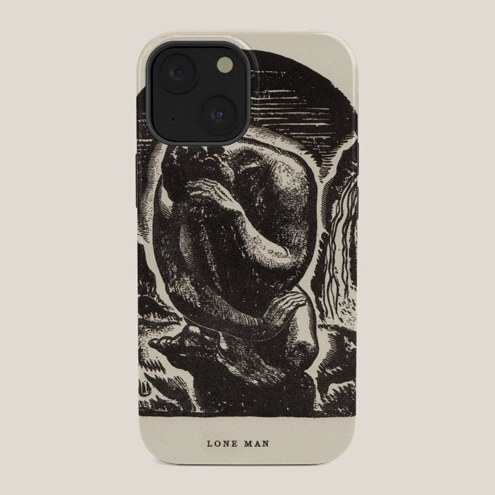 "Lone Man" by Rockwell Kent (1919) iPhone Case
