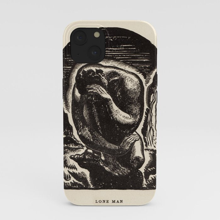 "Lone Man" by Rockwell Kent (1919) iPhone Case